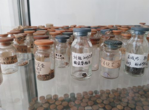 五絕指針療法治療排下的結石標本